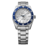 The Seiko Prospex Automatic Men's 40mm Watch HBC005J shows its 40mm stainless steel case with a screw-down crown positioned on the right side.