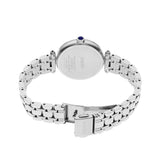 The Seiko Conceptual Quartz 29mm Women's Watch HGH005P is fitted with a silver stainless steel bracelet