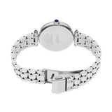The Seiko Conceptual Quartz 29mm Women's Watch HGH006P is fitted with a silver stainless steel bracelet.