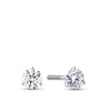 0.50ct TW Lab-Grown Diamond Solitaire Stud Earrings in 18ct White Gold
