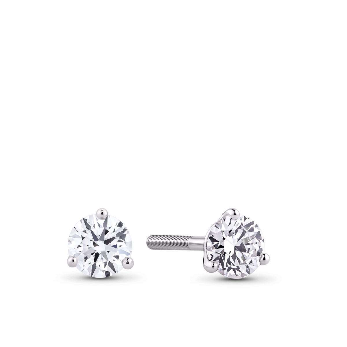 0.50ct TW Lab Grown Diamond Earrings in 18ct White Gold