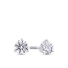 1.00ct TW Lab-Grown Diamond Solitaire Stud Earrings in 18ct White Gold