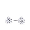 2.00ct TW Lab-Grown Diamond Solitaire Stud Earrings in 18ct White Gold