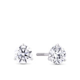 2.00ct TW Lab-Grown Diamond Solitaire Stud Earrings in 18ct White Gold