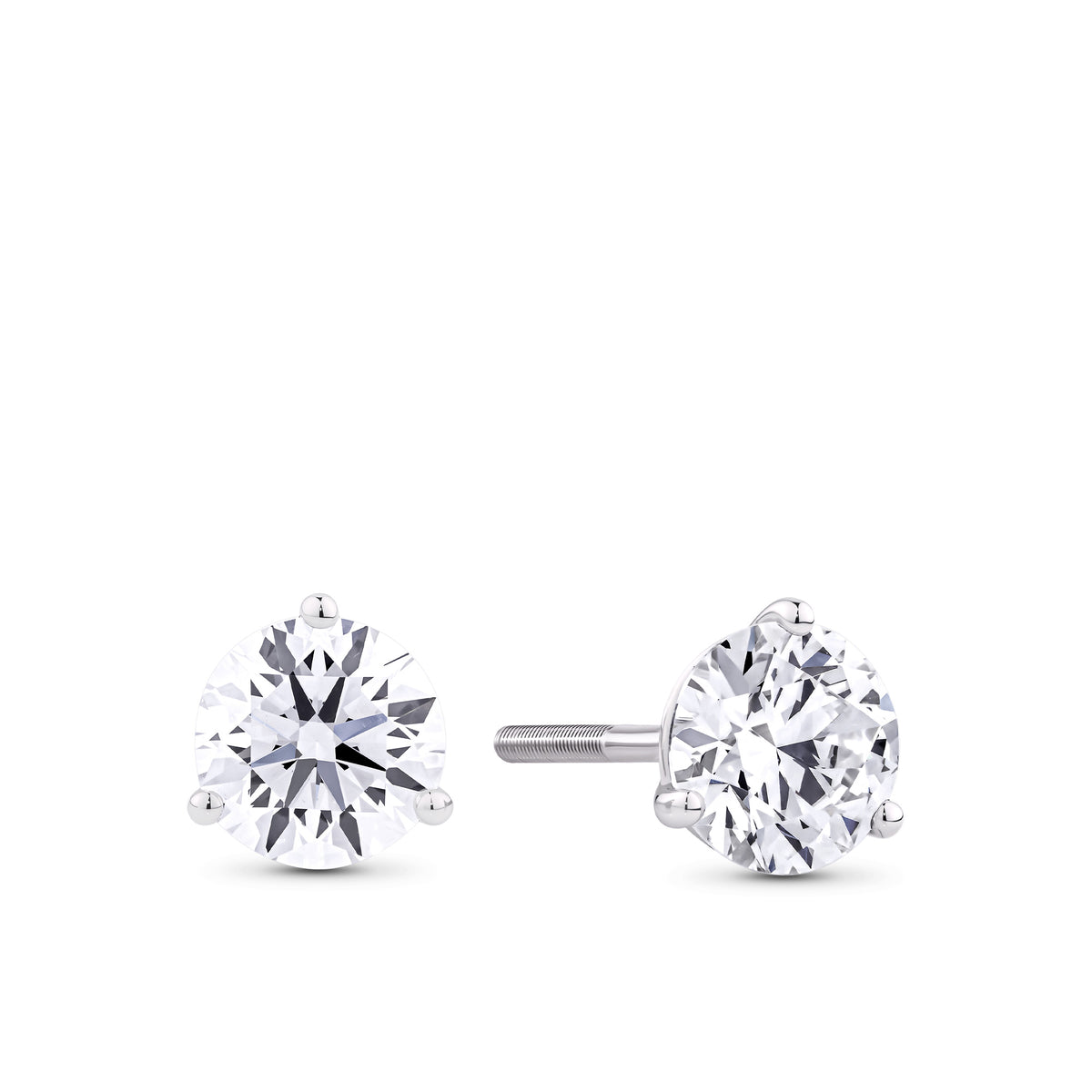 2.00ct TW Lab Grown Diamond Earrings in 18ct White Gold