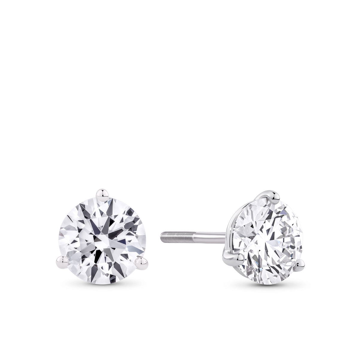 3.00ct TW Lab Grown Diamond Earrings in 18ct White Gold