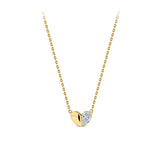 0.25ct TW Lab-Grown Diamond Heart Necklace in 9ct Yellow Gold