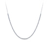 1.00ct TW Lab Grown Half Diamond Tennis Necklace in 9ct White Gold