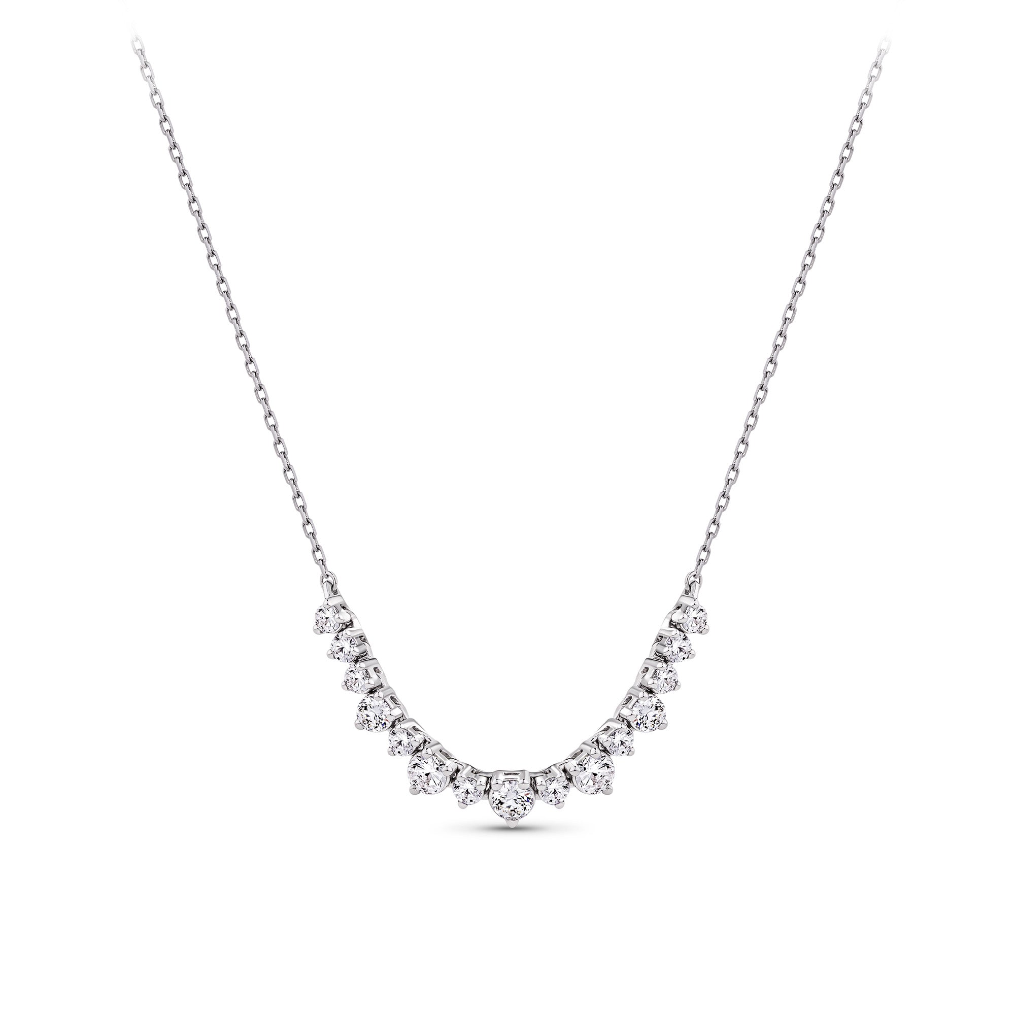 0.50ct TW Lab-Grown Diamond Necklace in 9ct White Gold