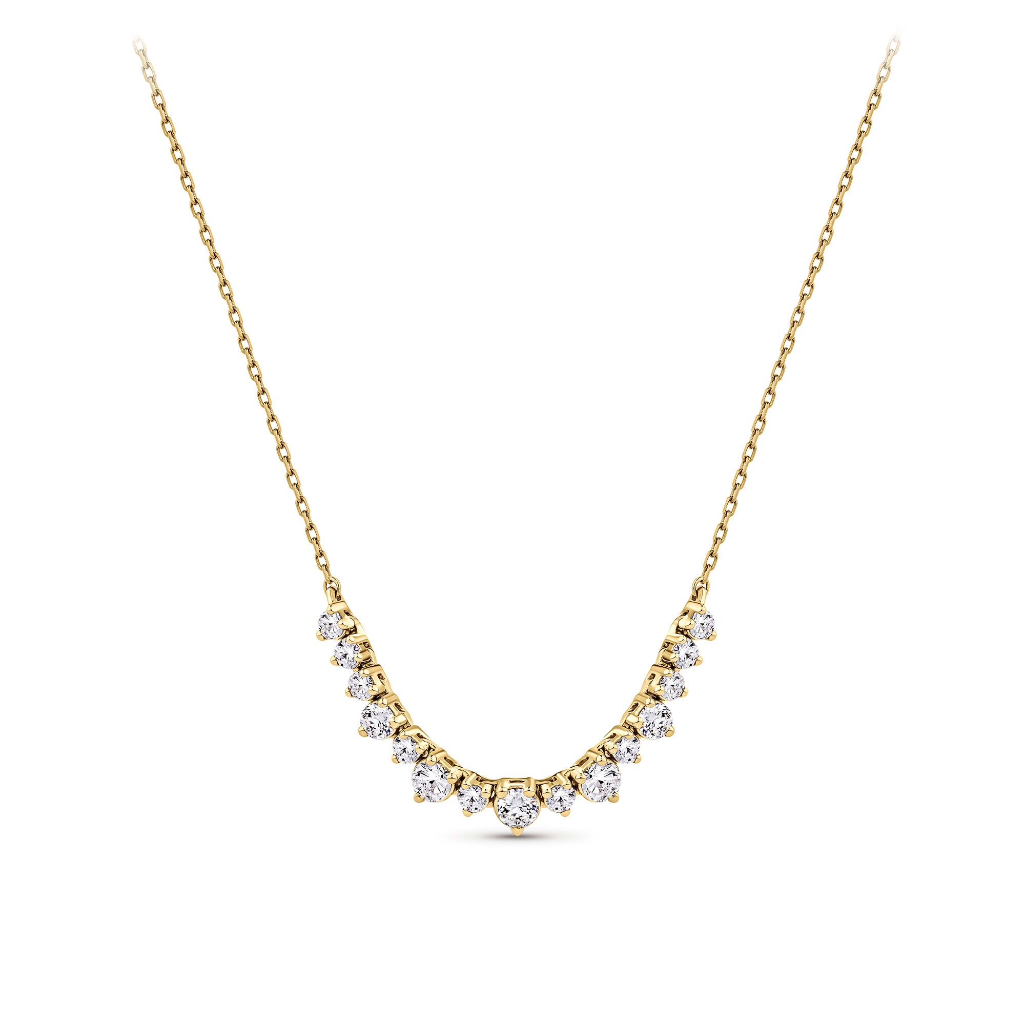 0.50ct TW Lab-Grown Diamond Necklace in 9ct Yellow Gold