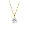 1.00ct TW Lab-Grown Diamond Solitaire Pendant with Chain in 18ct Yellow Gold