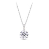 1.50ct TW Lab-Grown Diamond Solitaire Pendant with Chain in 18ct White Gold
