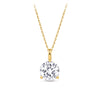 2.00ct TW Lab-Grown Diamond Solitaire Pendant with Chain in 18ct Yellow Gold