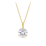 2.00ct TW Lab-Grown Diamond Solitaire Pendant with Chain in 18ct Yellow Gold