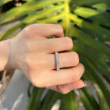 Everlasting 1.01ct TW Lab-Grown Diamond Pave Set Wedding Band in 18ct White Gold