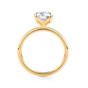 2.00ct Solitaire Round Brilliant-Cut GIA-Certified Lab Grown Diamond Engagement Ring in 18ct Yellow Gold