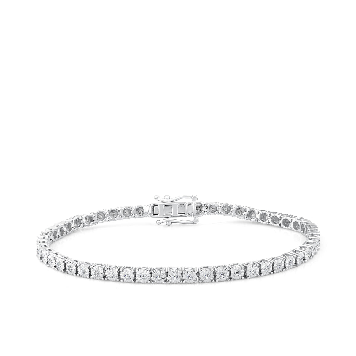 0.50ct TW Lab Grown Diamond Tennis Bracelet in Sterling Silver