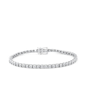 0.50ct TW Lab Grown Diamond Tennis Bracelet in Sterling Silver