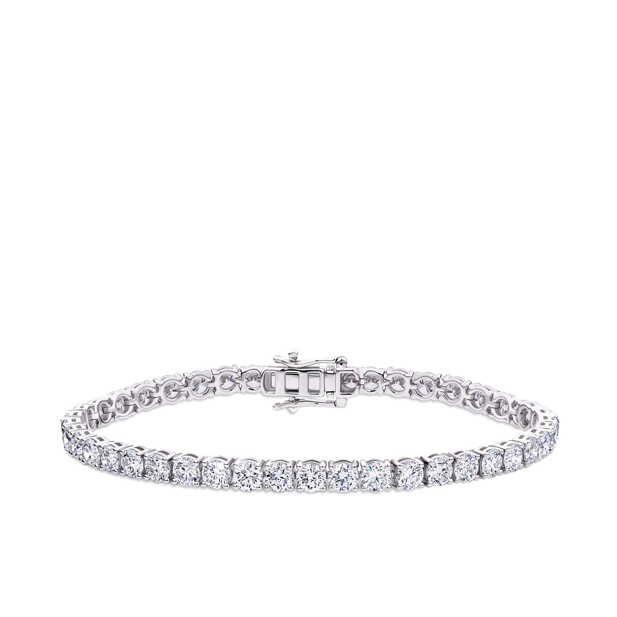 10.00ct TW Lab-Grown Diamond Tennis Bracelet in 18ct White Gold
