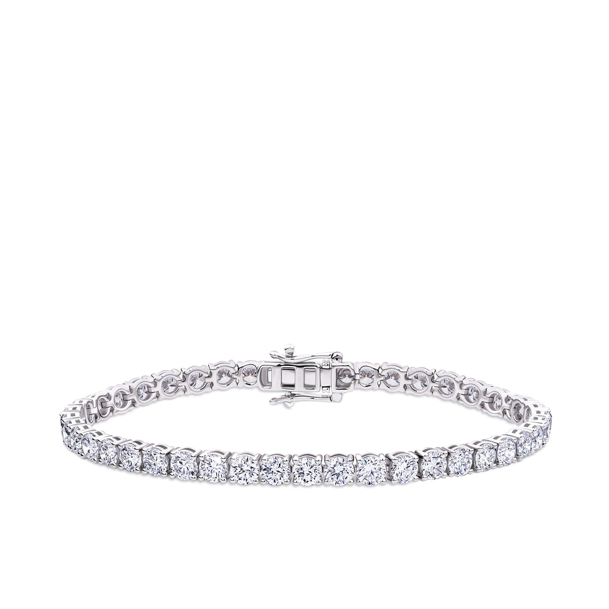 10.00ct TW Lab Grown Diamond Tennis Bracelet in 18ct White Gold