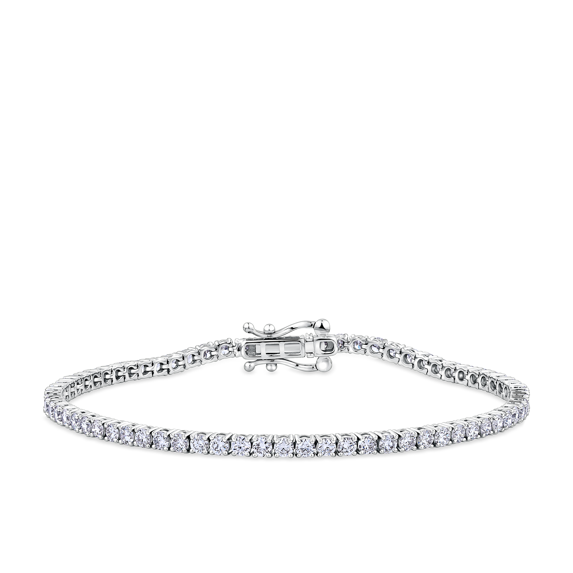 4.00ct TW Lab-Grown Diamond Tennis Bracelet in 18ct White Gold