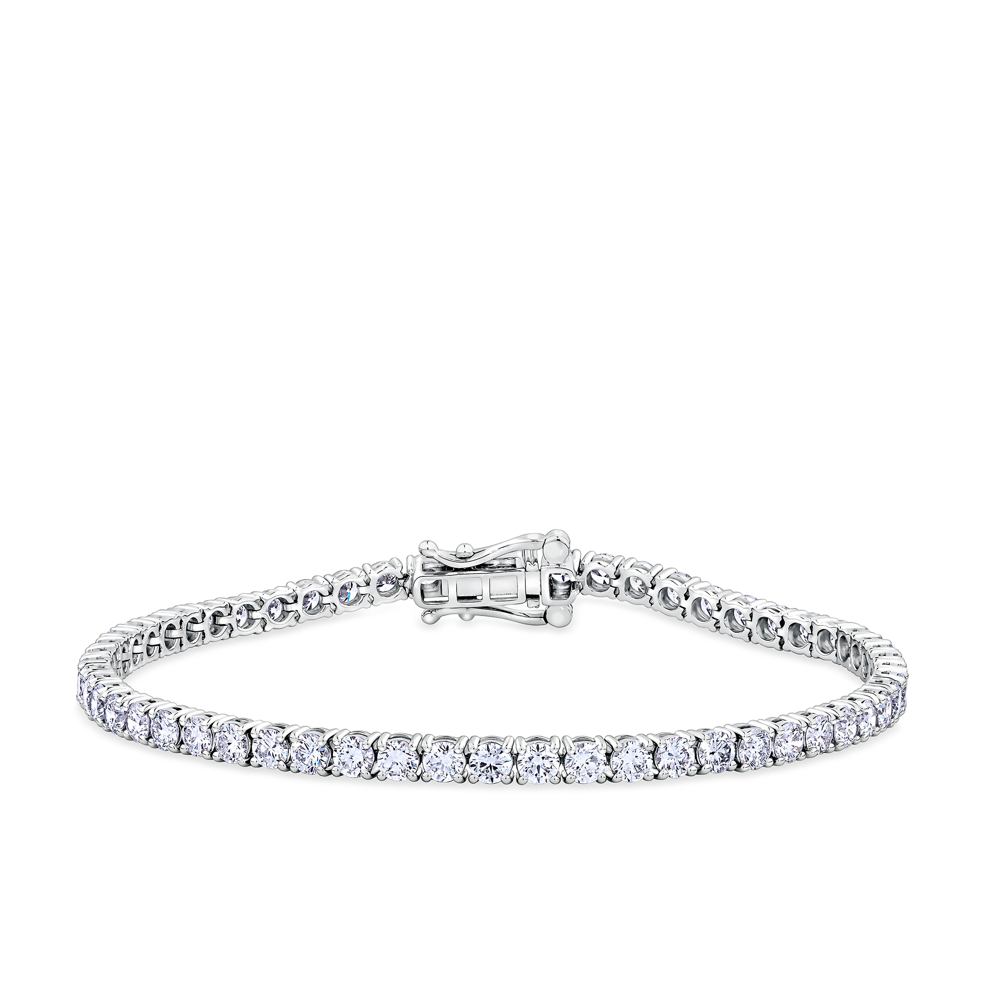 6.00ct TW Lab-Grown Diamond Tennis Bracelet in 18ct White Gold