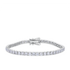 8.00ct TW Lab-Grown Diamond Tennis Bracelet in 18ct White Gold