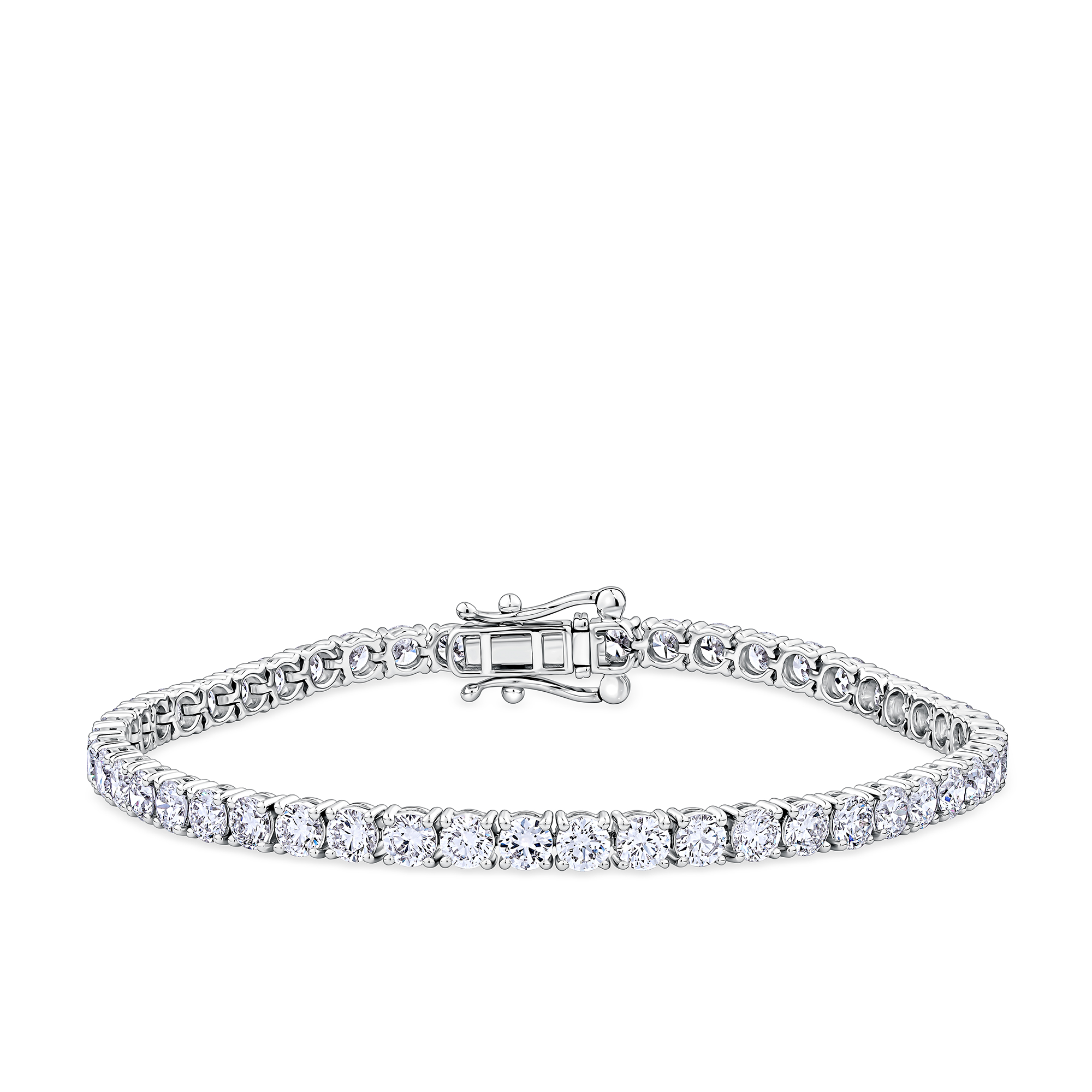 8.00ct TW Lab-Grown Diamond Tennis Bracelet in 18ct White Gold