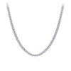 10.00ct TW Lab-Grown Diamond Tennis Necklace in 18ct White Gold