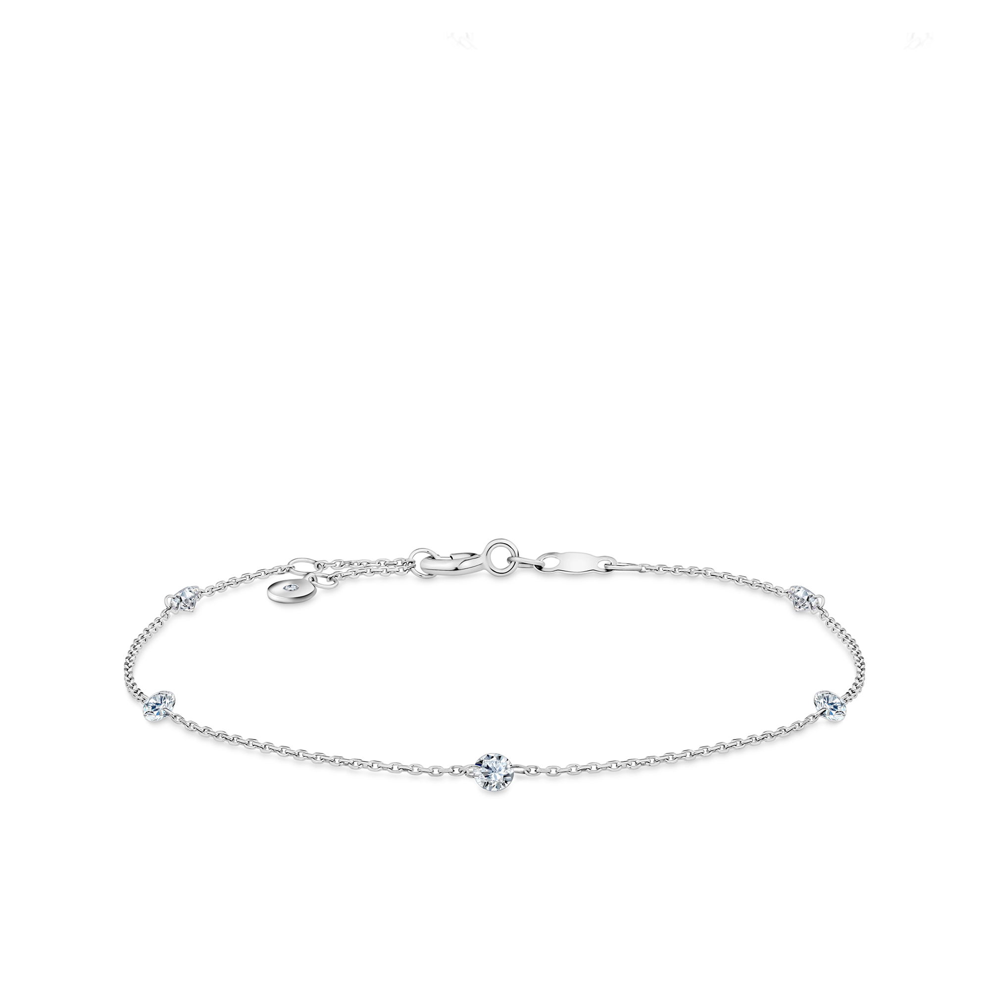 Lab-Grown Diamond Bracelet in Sterling Silver