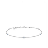 Lab Grown Diamond Bracelet in Sterling Silver