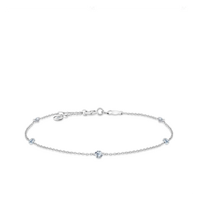 Lab Grown Diamond Bracelet in Sterling Silver