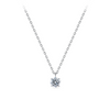 Lab-Grown Diamond Pendant in Sterling Silver