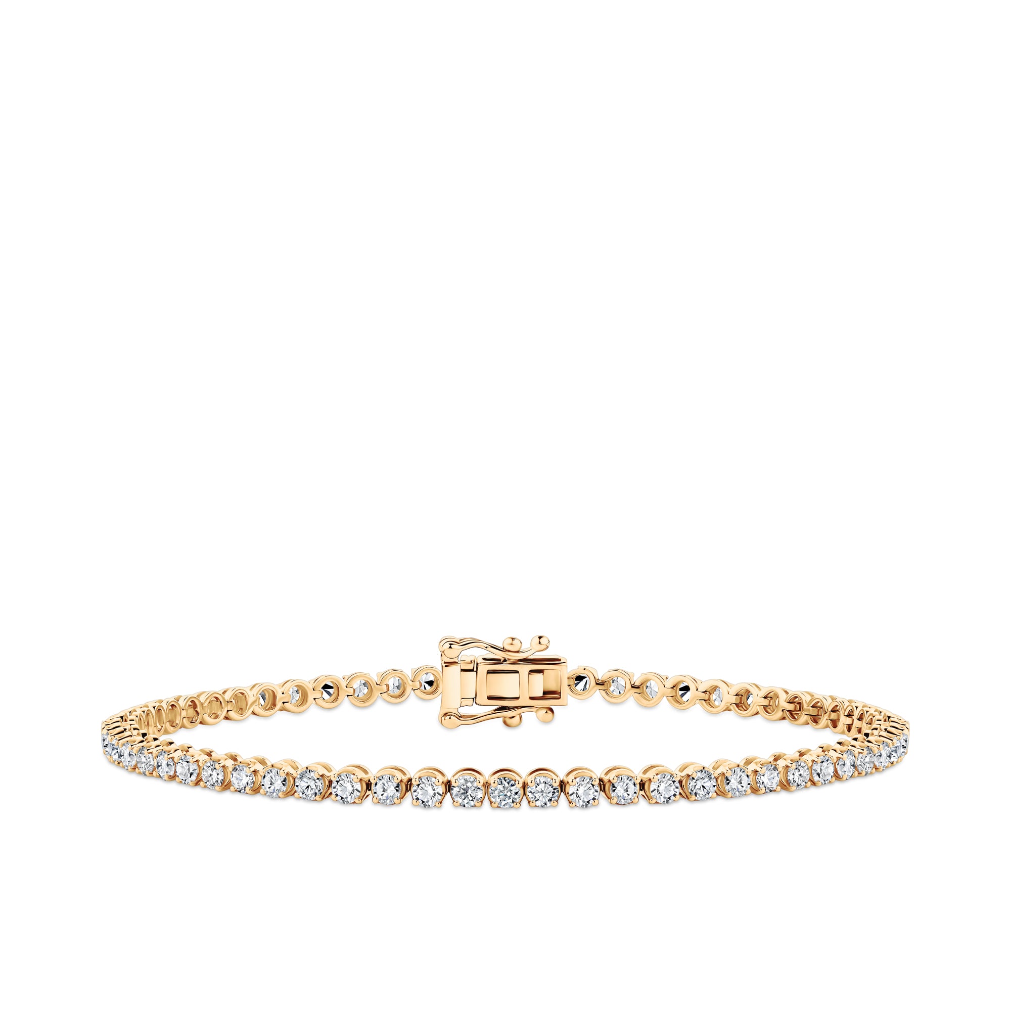 2.00ct TW Lab-Grown Diamond Tennis Bracelet in 9ct Yellow Gold
