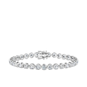 7.00ct TW Lab Grown Diamond Tennis Bracelet in 18ct White Gold