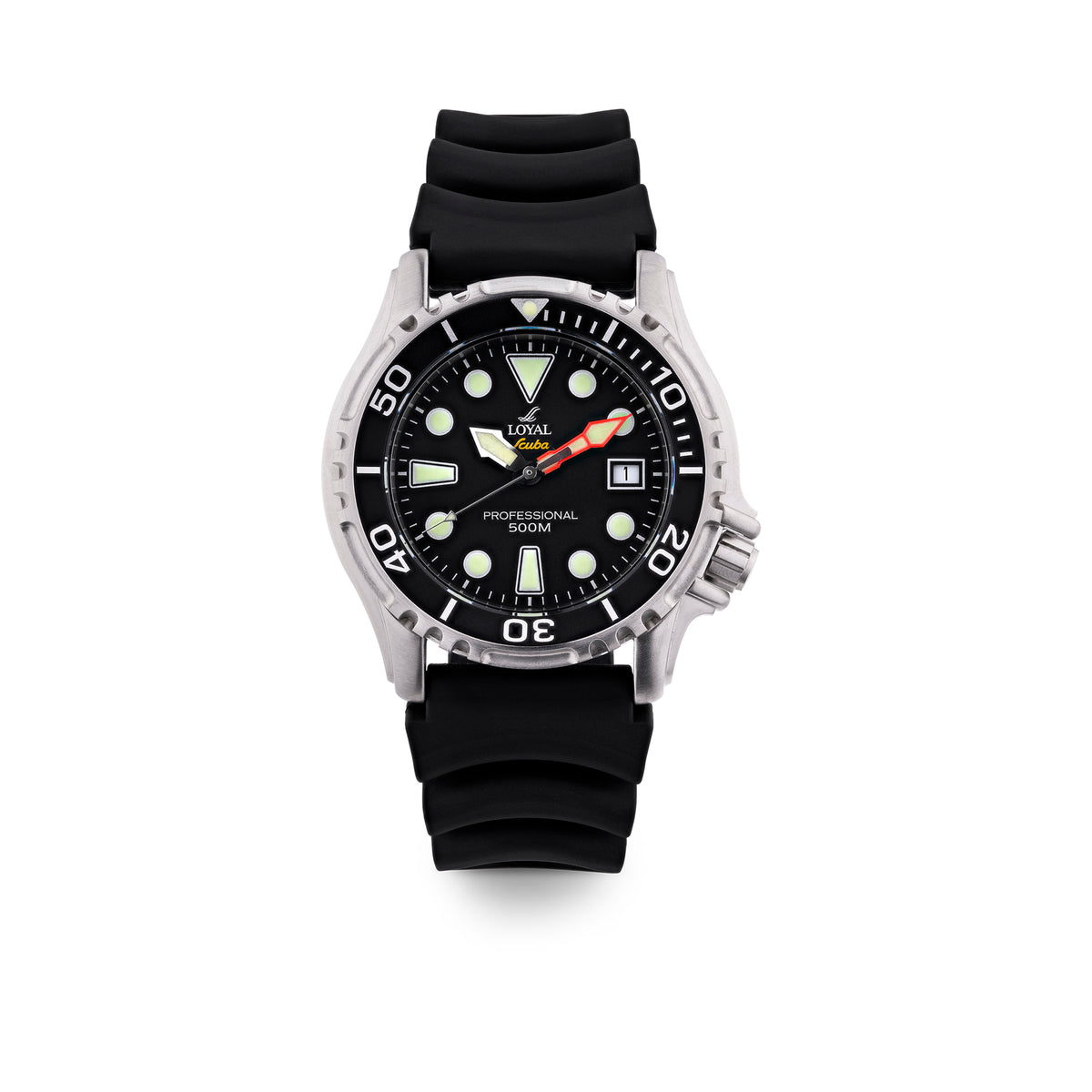 Loyal Scuba Professional Men’s 41.50mm Quartz Watch Black