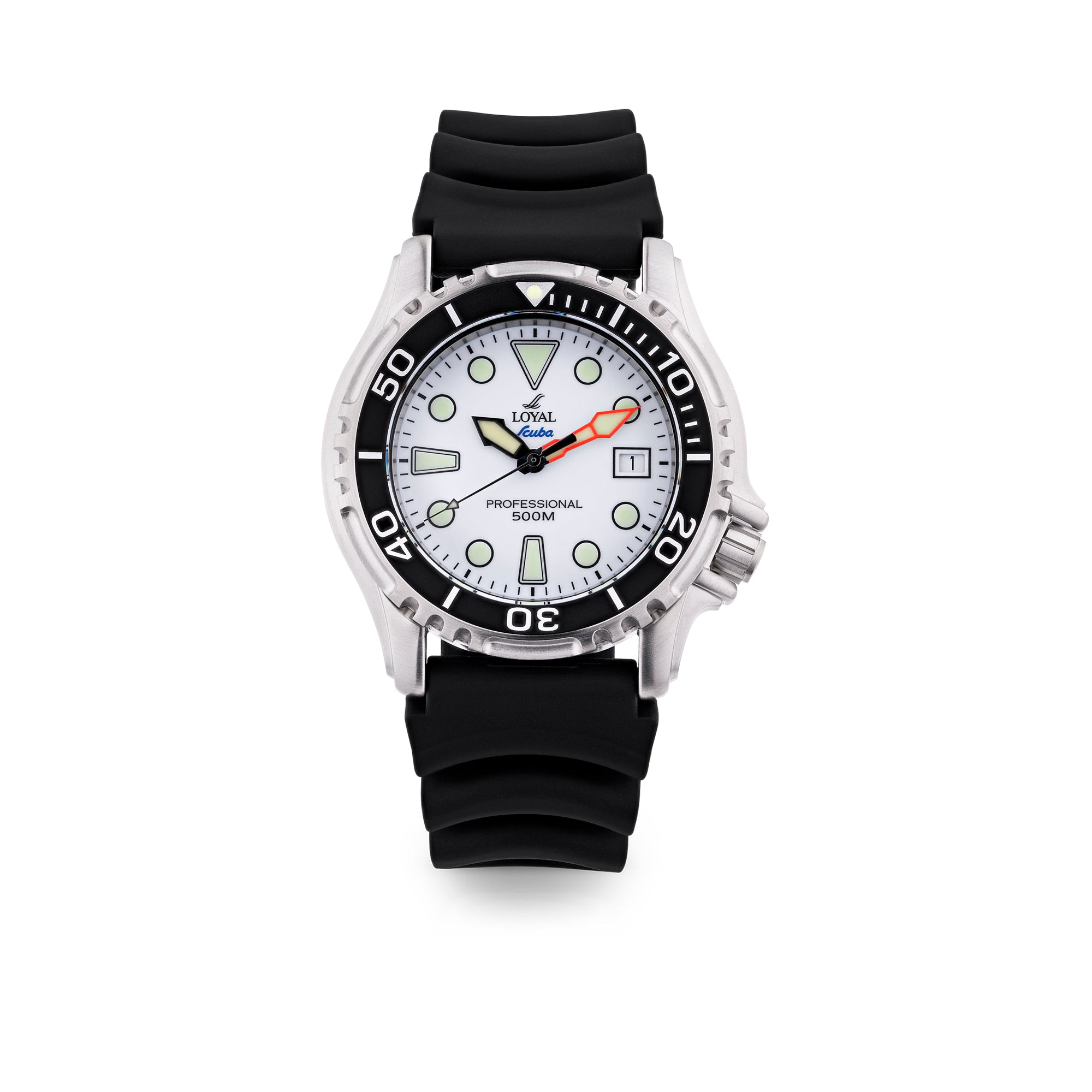 Loyal Scuba Professional Men’s 41.50mm Quartz White