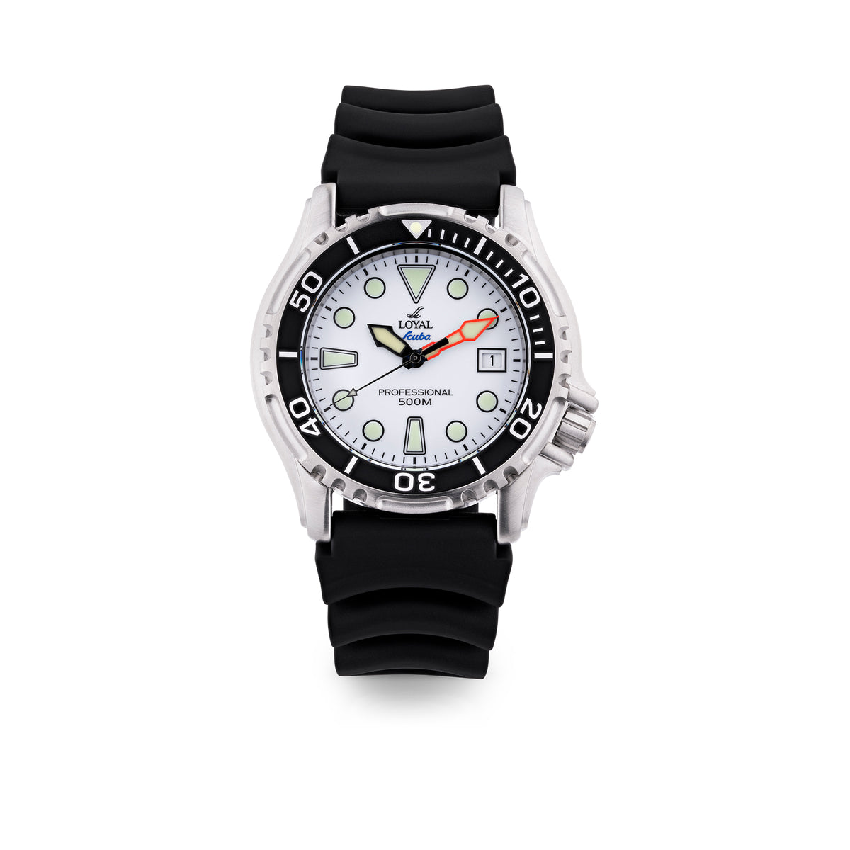 Loyal Scuba Professional Men’s 41.50mm Quartz Watch White