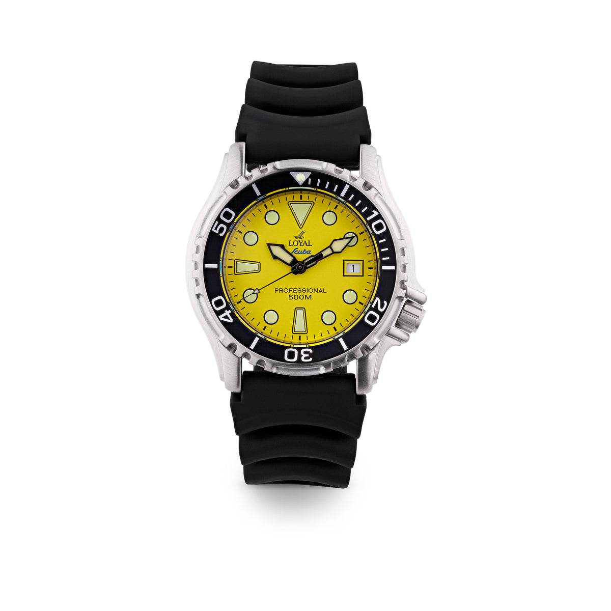 Loyal Scuba Professional Men’s 41.50mm Quartz Watch Yellow