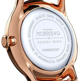 August Berg Women's Morris & Co Rose PVD Quartz 30mm Watch M1ST0530A28LWB back of case 