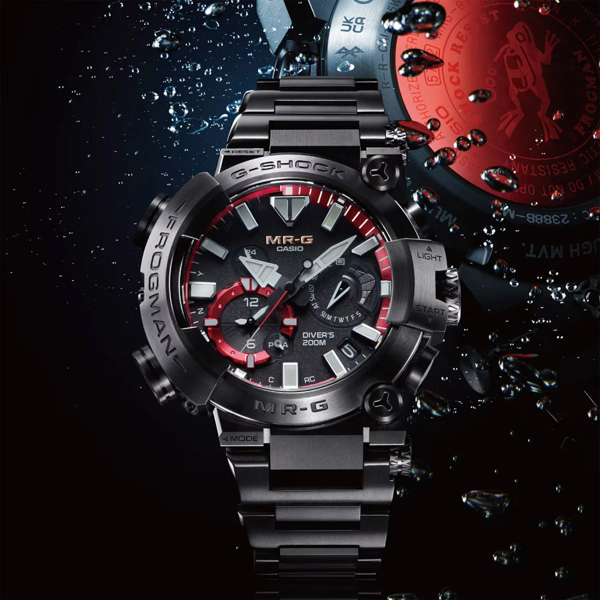 Casio G-SHOCK Frogman Men's Solar Watch MRGBF1000B-1ADR