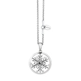 ASTRA Lucky Snowflake Cubic Zirconia Pendant in Sterling Silver