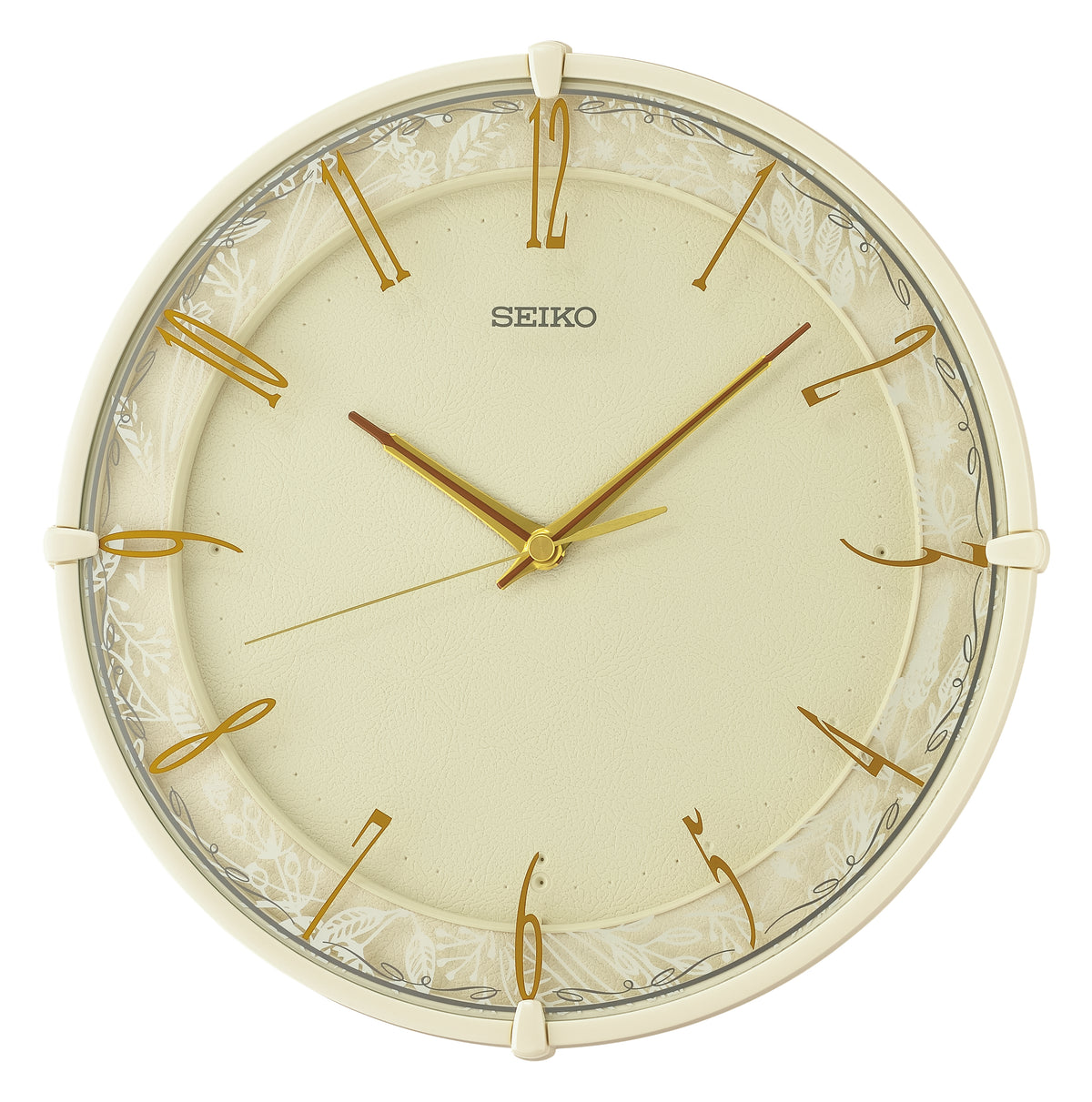 Seiko Round Champagne Quartz Wall Clock QXA811-C