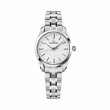 Grand Seiko Heritage Quartz Women's 33mm Watch SBGX359 - with steel bracelet and textured white dial