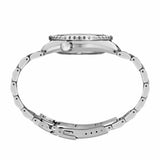 The Seiko Prospex "Marinemaster" Automatic 42.60mm Men's Watch SLA077J shows its 42.6mm stainless steel case with a mixed brushed and mirror-polished finish, with a screw-down crown positioned on the right side of the case.
