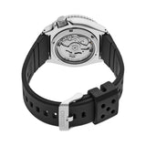 Seiko 5 Automatic Men's 42.5mm Watch SRPL87K pictured from the back showing open case and pin buckle