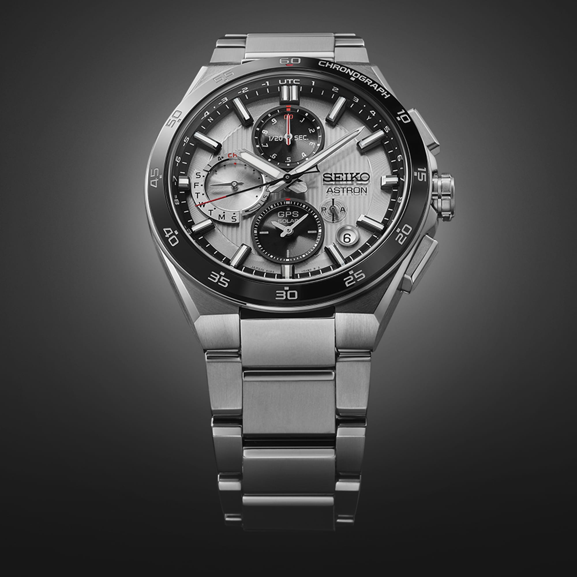 Seiko Astron GPS Solar Dual-Time Chronograph 5X83 43.30mm Watch