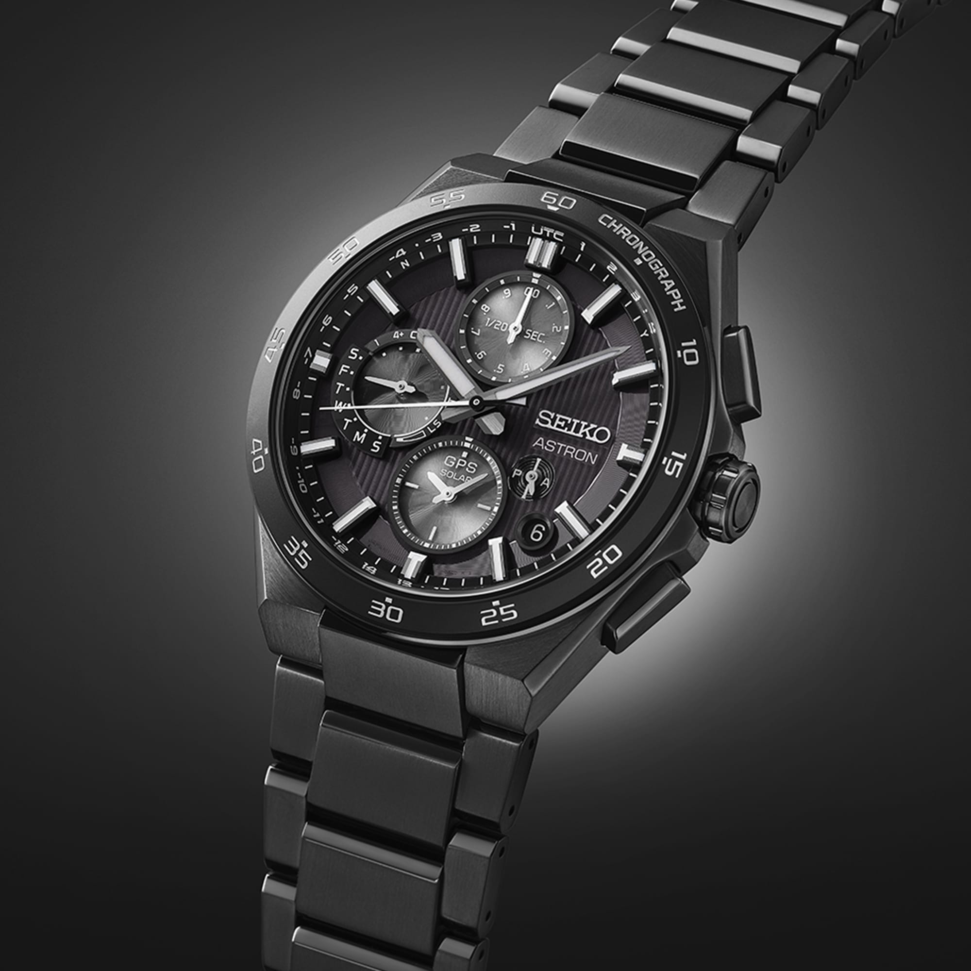 Seiko Astron GPS Solar Dual-Time Chronograph 5X83 43.30mm Watch