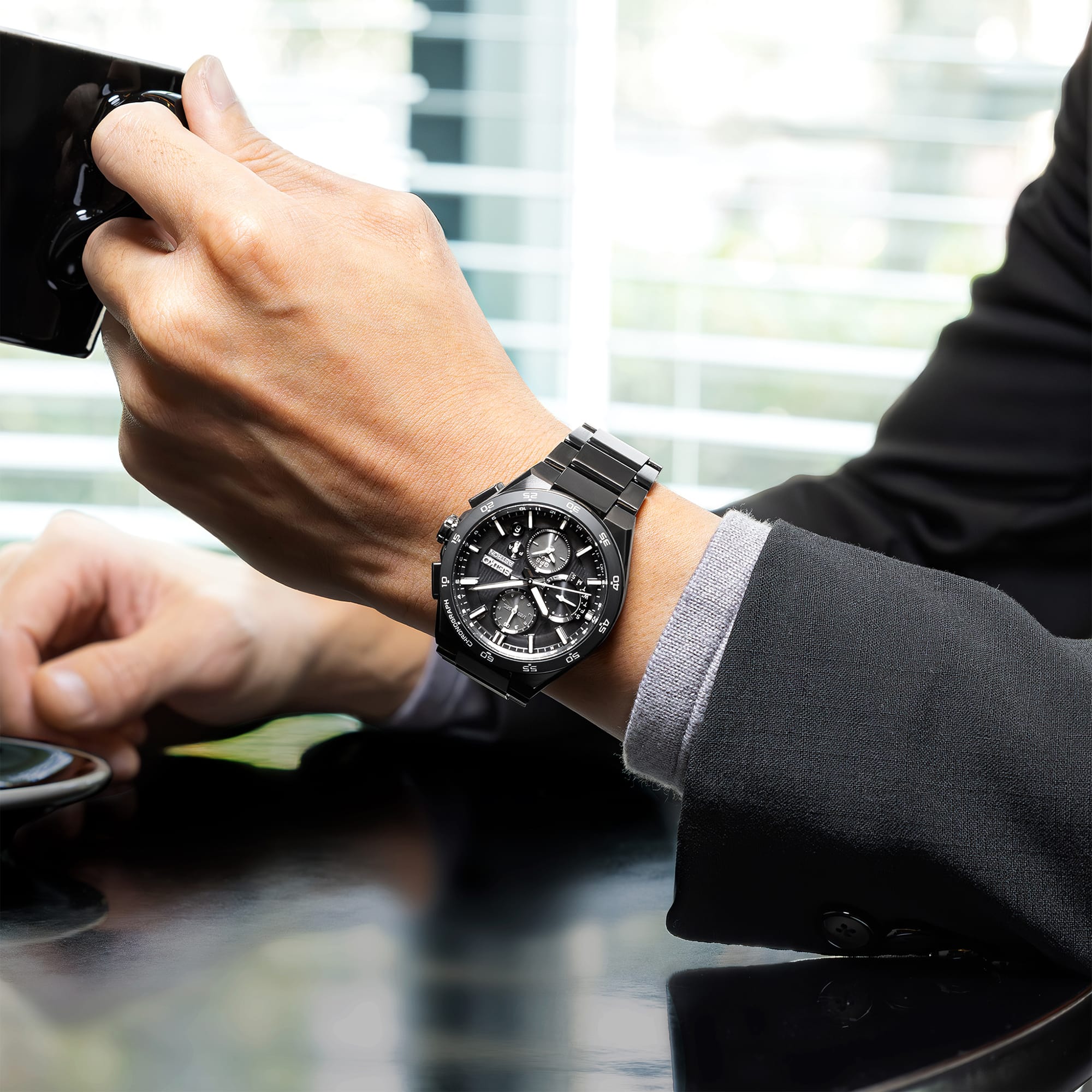 Seiko Astron GPS Solar Dual-Time Chronograph 5X83 43.30mm Watch