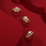 Everlasting Promise 0.50ct TW Round Brilliant Lab-Grown Diamond Ring Set in 9ct Yellow Gold